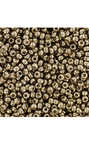Miyuki rocailles Perlen 11/0 - Duracoat galvanized pewter 11-4222